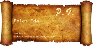 Pelcz Ida névjegykártya