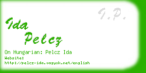 ida pelcz business card